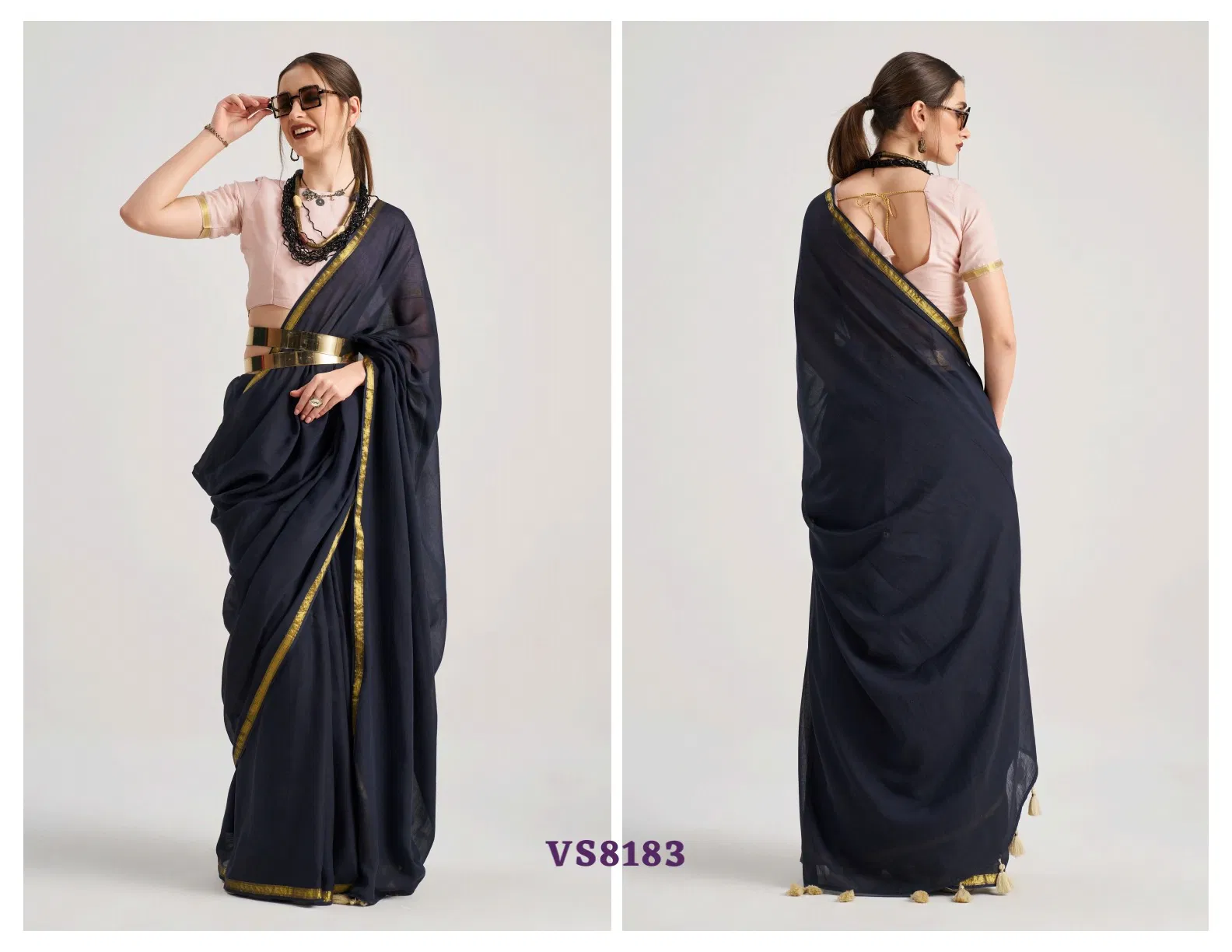 Hues & Flow By Mono Poley Viscose Mul Designer Wholesale Saree Online
